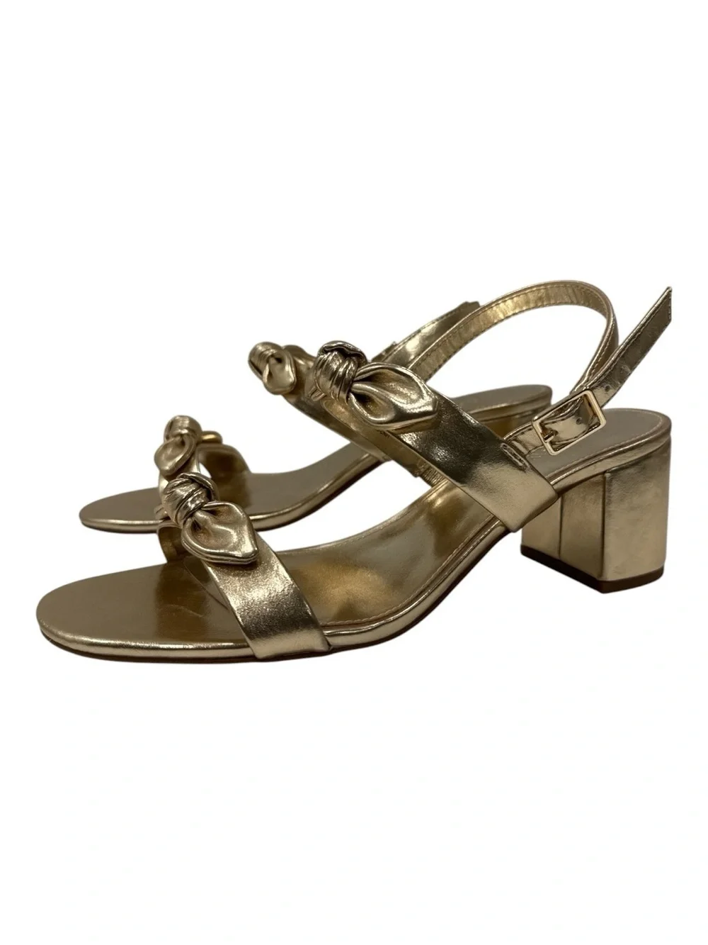 U.Crew Knot-Strap Block Heel Sandals - Women size 8.5